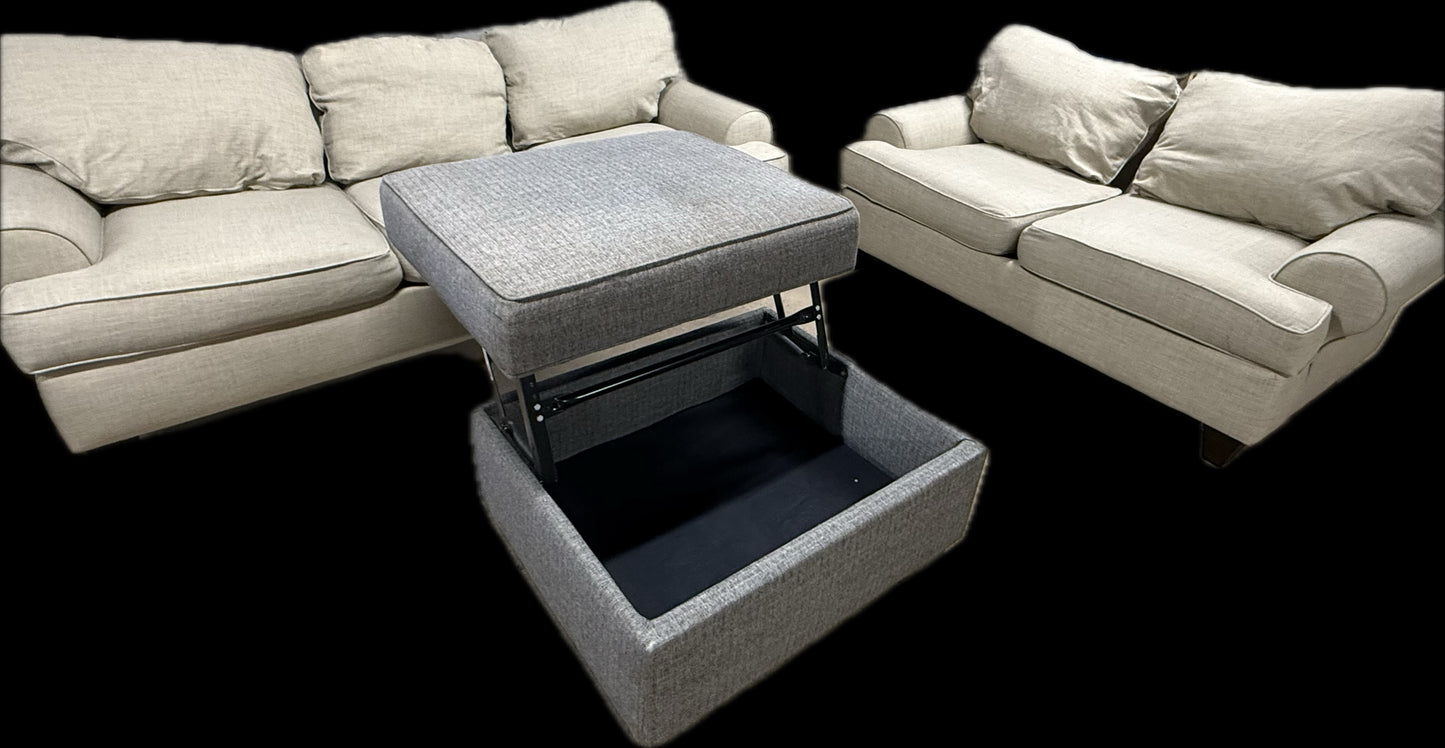 ποΈ Rowan Sofa, Loveseat & Storage Ottoman Set