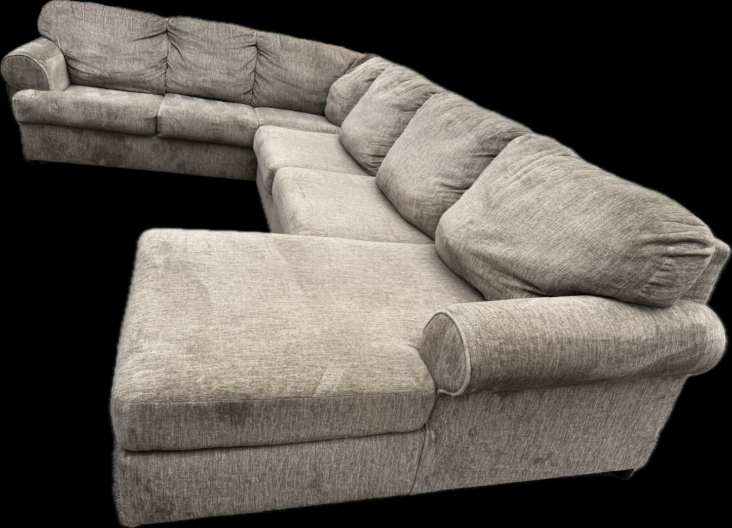 🛋️ The Mina – Stylish 3-Piece Tan-Brown Sectional (Excellent Condition!)