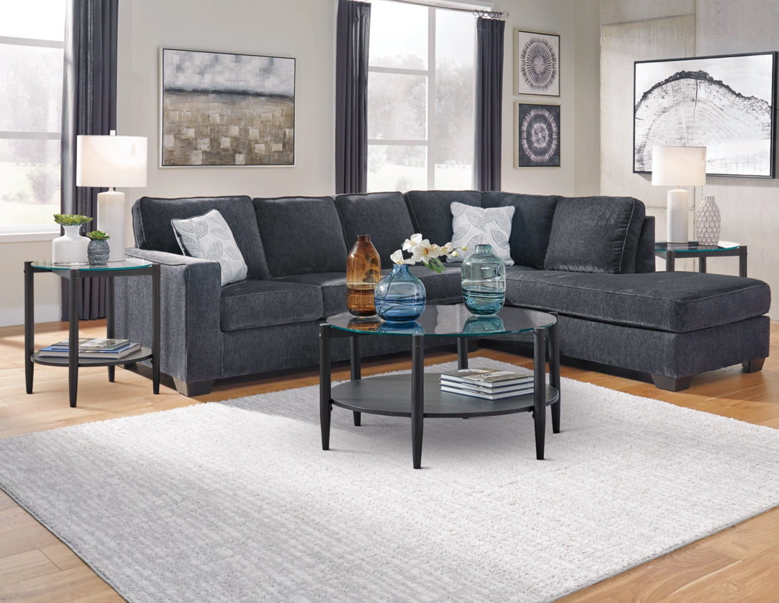 ποΈ Altari Slate β 2 Piece Sectional in Slate Gray (Brand New)