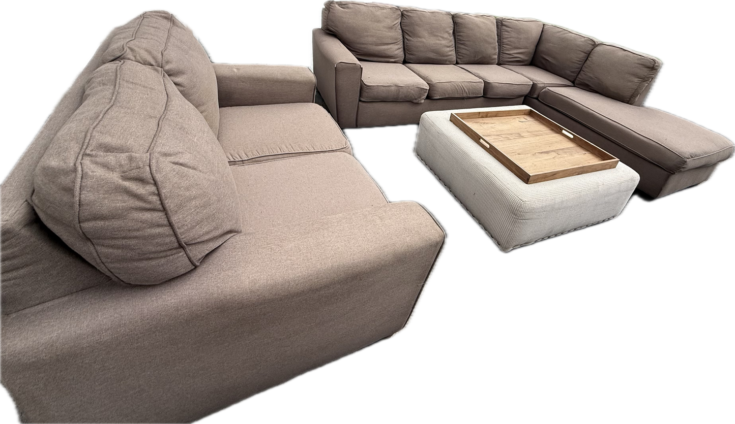 ποΈ The Down and Dirty Special β Sectional, Loveseat & Ottoman Set