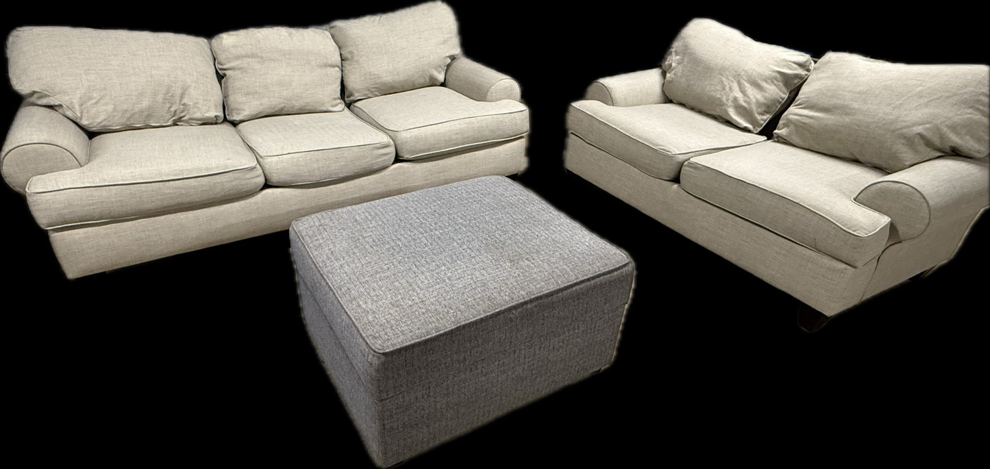 🛋️ Rowan Sofa, Loveseat & Storage Ottoman Set