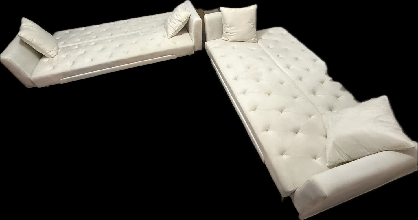 🛋️ Klik Klak Sofa Set – Convertible Futon (Brand New)