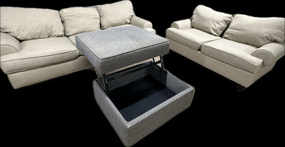 🛋️ Rowan Sofa, Loveseat & Storage Ottoman Set