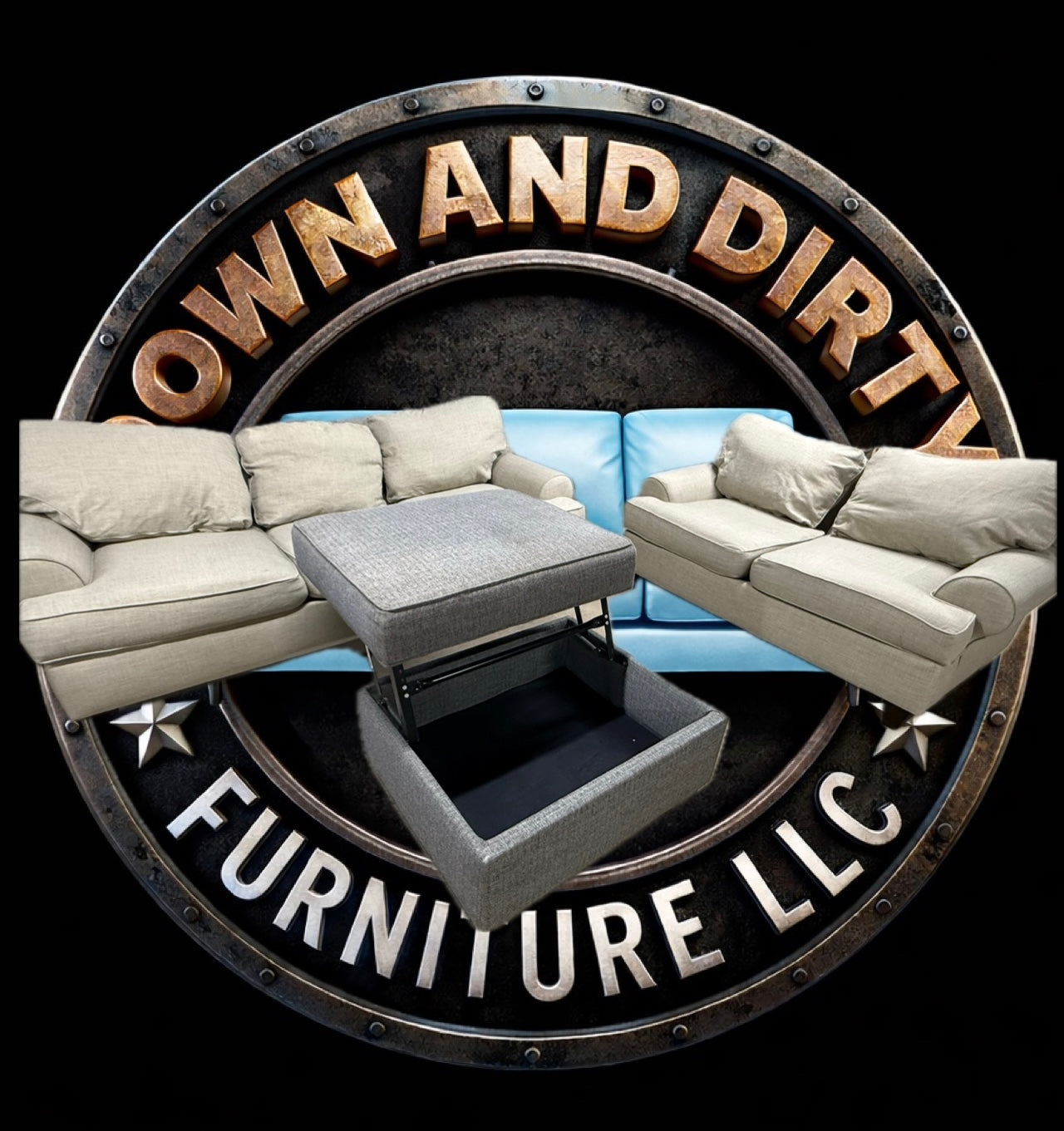 🛋️ Rowan Sofa, Loveseat & Storage Ottoman Set