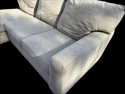 🛋️ Down And Dirty Special – The Kickback (2-Piece Gray Nailhead Sectional)