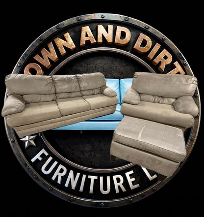 🛋️ Caramel Sofa, Chair & Ottoman Set