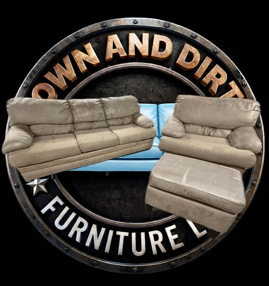 🛋️ Caramel Sofa, Chair & Ottoman Set