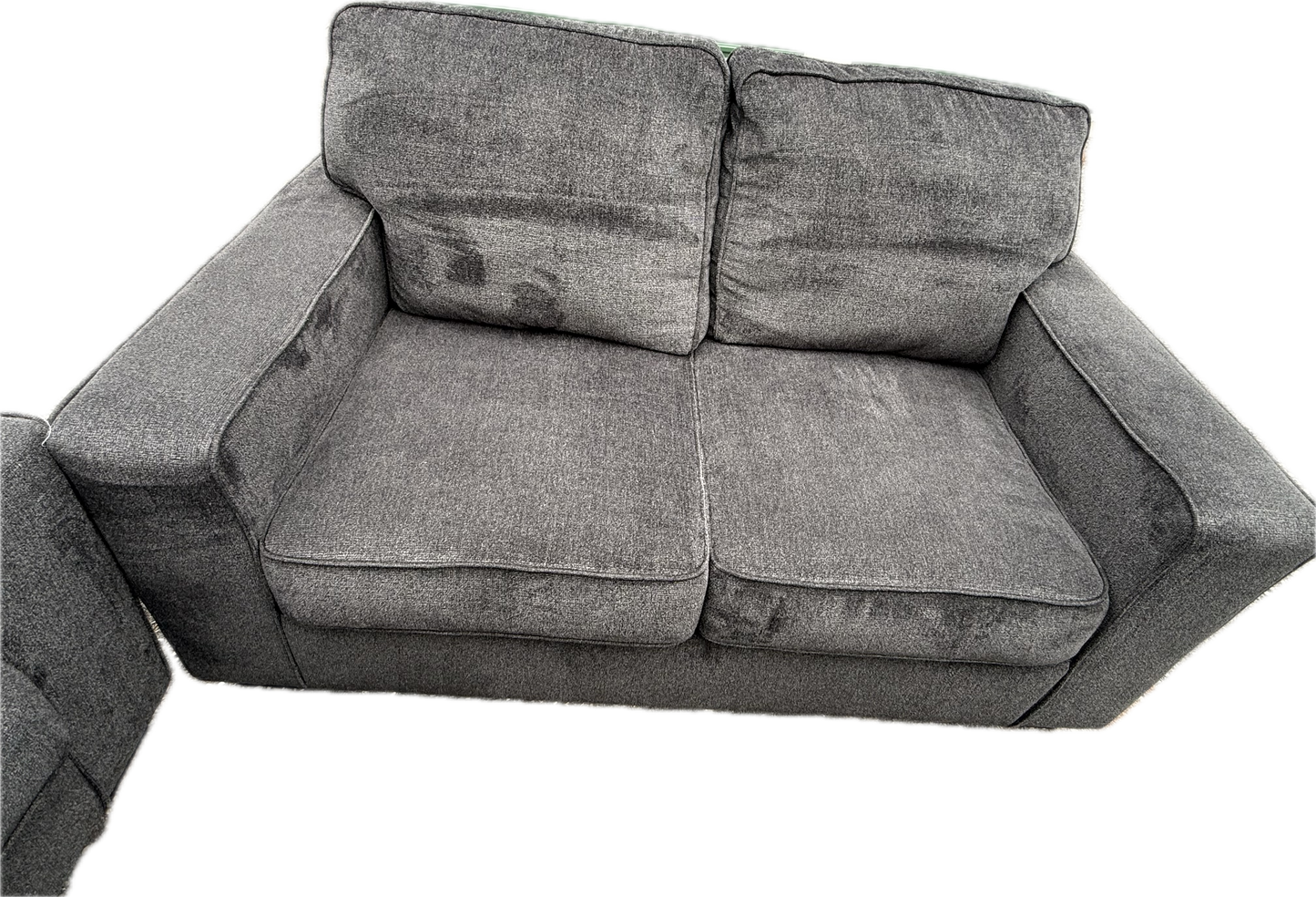 🛋️ The Altari Slate – Sofa + Loveseat Set (Excellent Condition)